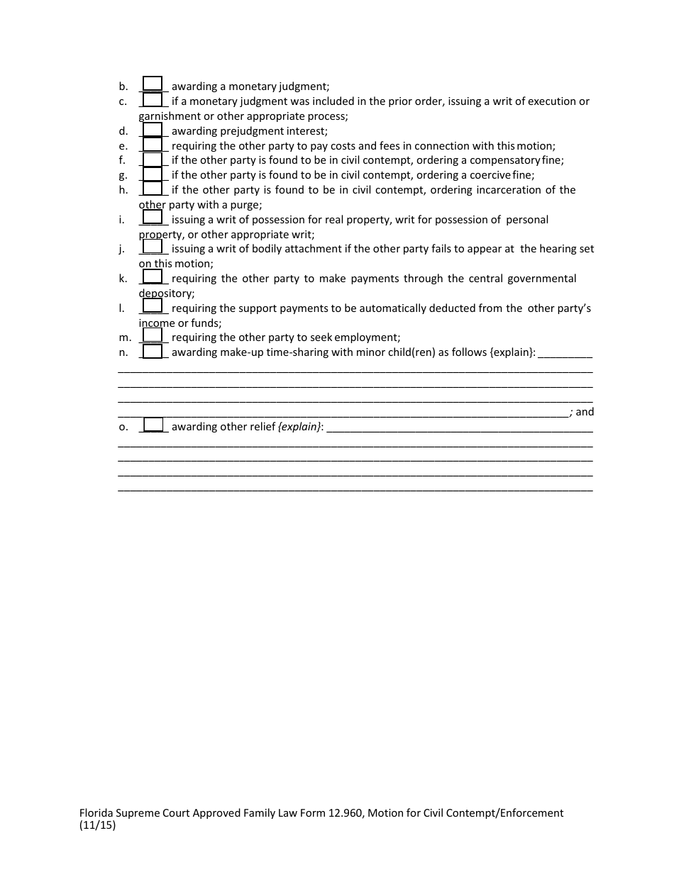 Form 12.960 - Fill Out, Sign Online and Download Fillable PDF, Florida ...