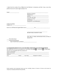 Form 12.970(C) &quot;Waiver of Service of Process and Consent for Temporary Custody by Extended Family&quot; - Florida, Page 3