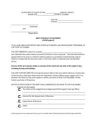 Document preview: Form 12.962 Writ of Bodily Attachment (Child Support) - Florida