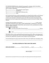 Form 12.962 Writ of Bodily Attachment (Child Support) - Florida, Page 2