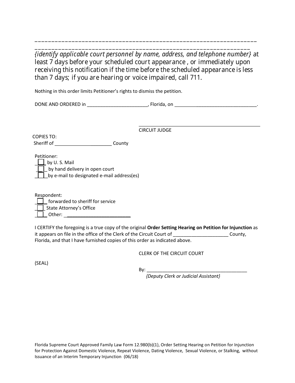 Form 12980b1 Fill Out Sign Online And Download Fillable Pdf Florida Templateroller 7813