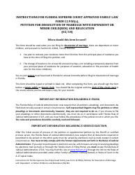 Form 12.950(C) &quot;Petition for Dissolution of Marriage With Dependent or Minor Child(Ren) and Relocation&quot; - Florida