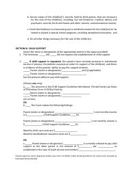 Form 12.970(F) Order Granting Petition for Concurrent Custody by Extended Family - Florida, Page 3