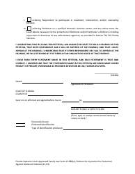 Form 12.980(A) Petition for Injunction for Protection Against Domestic Violence - Florida, Page 13