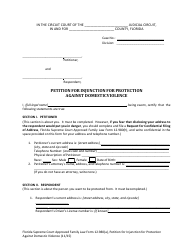 Form 12.980(A) Petition for Injunction for Protection Against Domestic Violence - Florida, Page 5