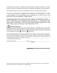 Form 12.980(M) Order Extending Injunction for Protection Against Domestic Violence, Repeat Violence, Dating Violence, Sexual Violence, Stalking - Florida, Page 2