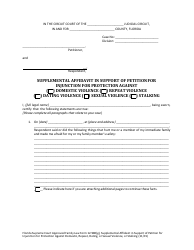 Form 12.980(G) Supplemental Affidavit in Support of Petition for Injunction for Protection Against Domestic, Repeat, Dating, or Sexual Violence, or Stalking - Florida, Page 3