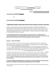 Document preview: Form 12.980(O) Temporary Injunction for Protection Against Dating Violence - Florida