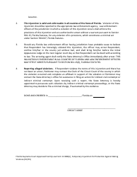 Form 12.980(O) Temporary Injunction for Protection Against Dating Violence - Florida, Page 5