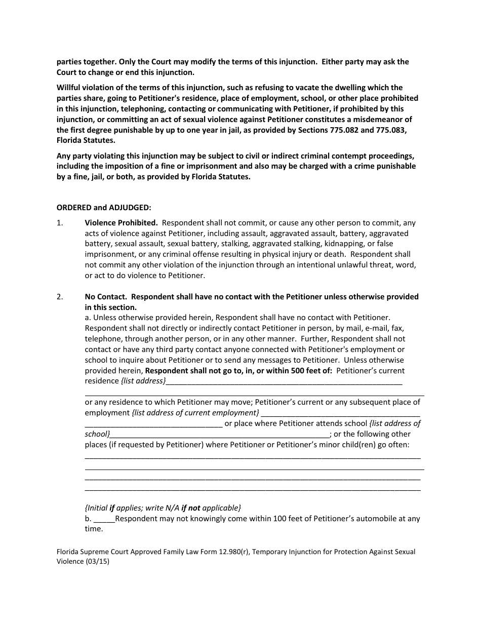 Form 12980r Fill Out Sign Online And Download Fillable Pdf Florida Templateroller 5758