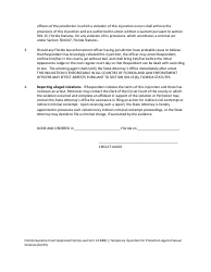 Form 12.980(R) Temporary Injunction for Protection Against Sexual Violence - Florida, Page 5