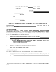 Form 12.980(T) Petition for Injunction for Protection Against Stalking - Florida, Page 4