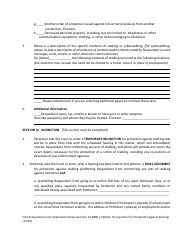 Form 12.980(T) Petition for Injunction for Protection Against Stalking - Florida, Page 6
