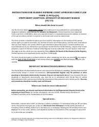 Document preview: Form 12.981(A)(4) Petition for Stepparent Adoption: Affidavit of Diligent Search - Florida