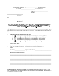 Form 12.980(W) Petition by Affidavit for Order to Show Cause for a Violation of Final Judgment of Injunction for Protection Against Domestic, Repeat, Dating, or Sexual Violence, or Stalking - Florida, Page 3