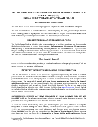 Form 12.981(A)(5) &quot;Indian Child Welfare Act Affidavit&quot; - Florida