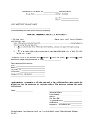 Form 12.981(A)(5) &quot;Indian Child Welfare Act Affidavit&quot; - Florida, Page 3