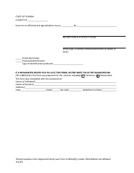 Form 12.981(A)(5) &quot;Indian Child Welfare Act Affidavit&quot; - Florida, Page 4