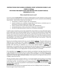 Document preview: Form 12.980(Q) Petition for Injunction for Protection Against Sexual Violence - Florida