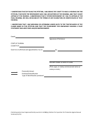Form 12.980(Q) &quot;Petition for Injunction for Protection Against Sexual Violence&quot; - Florida, Page 8