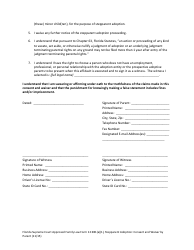 Form 12.981(A)(1) &quot;Stepparent Adoption: Consent and Waiver by Parent&quot; - Florida, Page 4