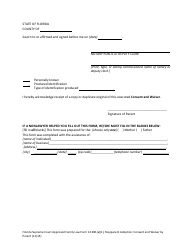 Form 12.981(A)(1) &quot;Stepparent Adoption: Consent and Waiver by Parent&quot; - Florida, Page 5