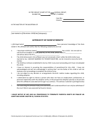 Form 12.981(A)(3) Affidavit of Nonpaternity - Florida, Page 2
