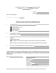 Form 12.981(D)(1) Petition for Adoption Information - Florida, Page 2