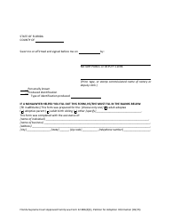 Form 12.981(D)(1) Petition for Adoption Information - Florida, Page 3
