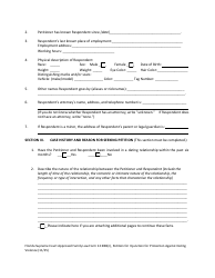 Form 12.980(N) &quot;Petition for Injunction for Protection Against Dating Violence&quot; - Florida, Page 5
