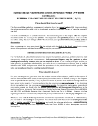 Document preview: Form 12.981(C)(1) Petition for Adoption of Adult by Stepparent - Florida