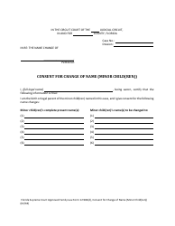 Form 12.982(D) Consent for Change of Name (Minor Child(Ren)) - Florida, Page 2