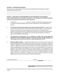 Form 12.980(U) Temporary Injunction for Protection Against Stalking - Florida, Page 5