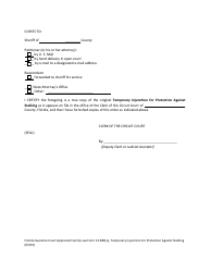 Form 12.980(U) Temporary Injunction for Protection Against Stalking - Florida, Page 6