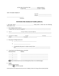 Form 12.982(A) Petition for Change of Name (Adult) - Florida, Page 4