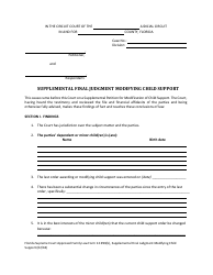 Form 12.993(B) Supplemental Final Judgment Modifying Child Support - Florida