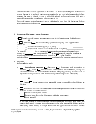 Form 12.993(B) Supplemental Final Judgment Modifying Child Support - Florida, Page 3