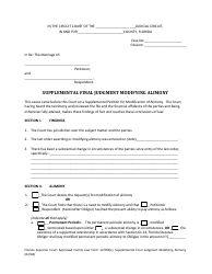 Document preview: Form 12.993(C) Supplemental Final Judgment Modifying Alimony - Florida