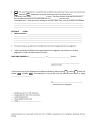 Form 12.993(C) &quot;Supplemental Final Judgment Modifying Alimony&quot; - Florida, Page 5