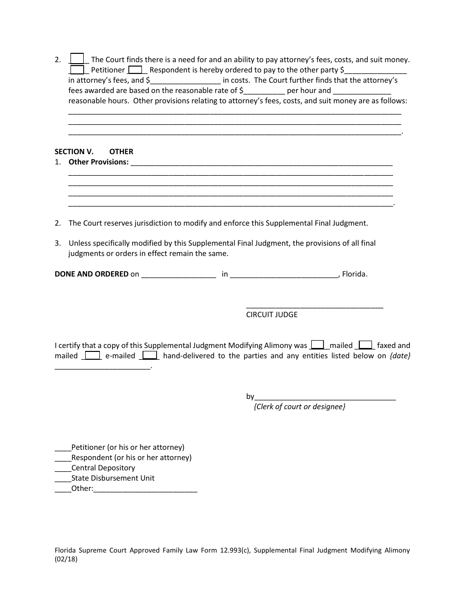 Form 12.993(c) - Fill Out, Sign Online And Download Fillable Pdf 