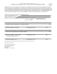 Form 375-020-65 Painted Galvanized Steel Structures Performance Bond - Florida, Page 2