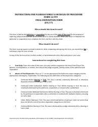 Form 12.999 Final Disposition Form - Florida