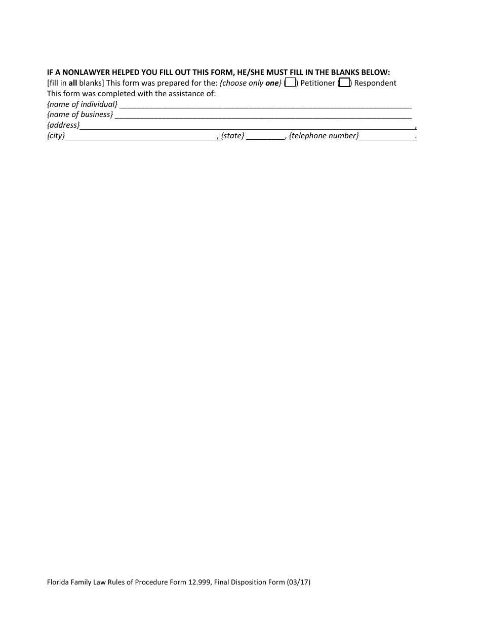 Form 12.999 Final Disposition Form - Florida, Page 4