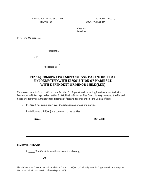 Form 12.994(A)(2) Printable Pdf