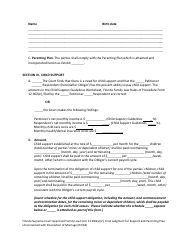 Form 12.994(A)(2) &quot;Final Judgment for Support and Parenting Plan Unconnected With Dissolution of Marriage With Dependent or Minor Child(Ren)&quot; - Florida, Page 5