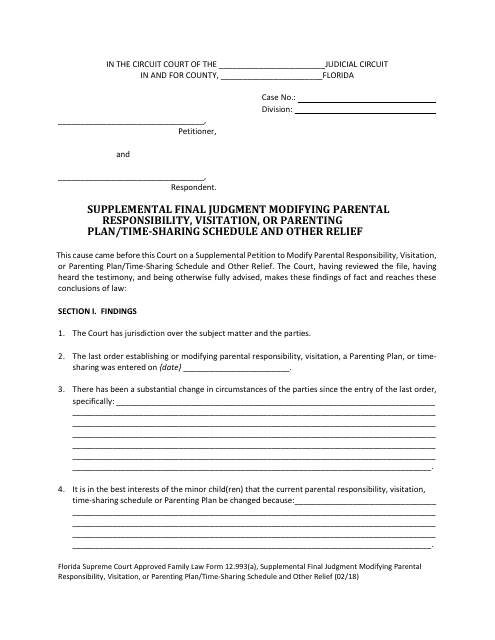 Form 12.993(A)  Printable Pdf