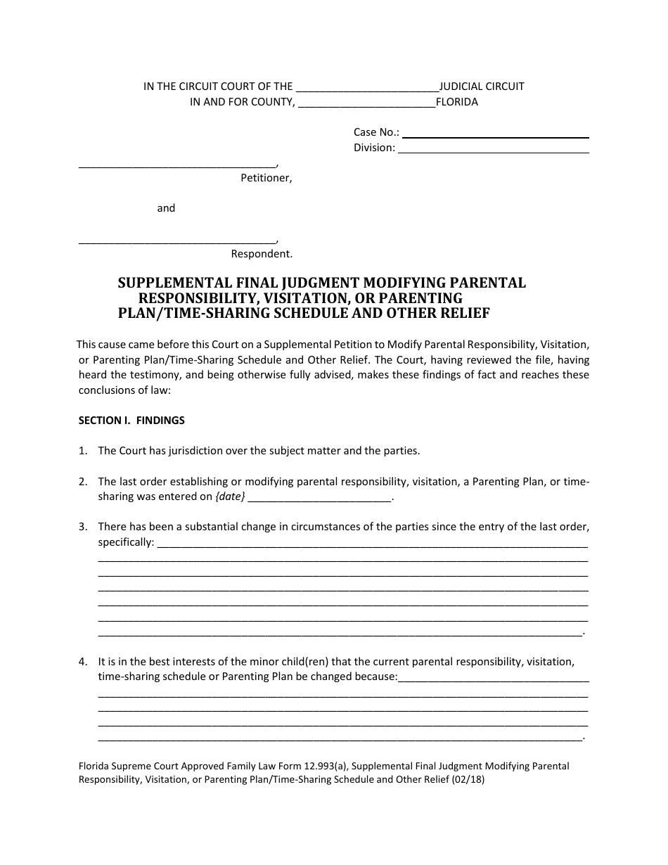 Form 12.993(A) - Fill Out, Sign Online and Download Fillable PDF ...