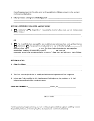 Form 12.993(A) Supplemental Final Judgment Modifying Parental Responsibility, Visitation, or Parenting Plan/Time-Sharing Schedule and Other Relief - Florida, Page 6
