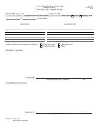Document preview: Form 700-010-15 Work Plan Controlling Item of Work - Florida
