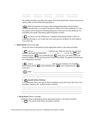 Form 12.995(A) Parenting Plan - Florida, Page 11